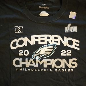 NWT Philadelphia Eagles black long sleeve t-shirt Size XL cotton from Fanatics